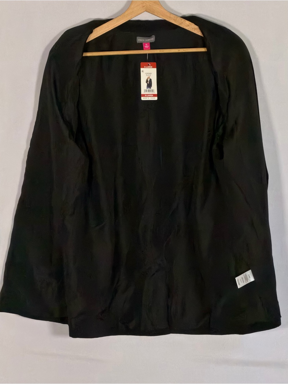 NWT Vince Camuto Black One Button Blazer Women’s XL Stretch Career Jacket - Picture 2 of 9